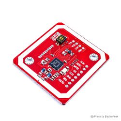 RFID Reader PN532 on PCB Board RFID reader PN532 on a red PCB board