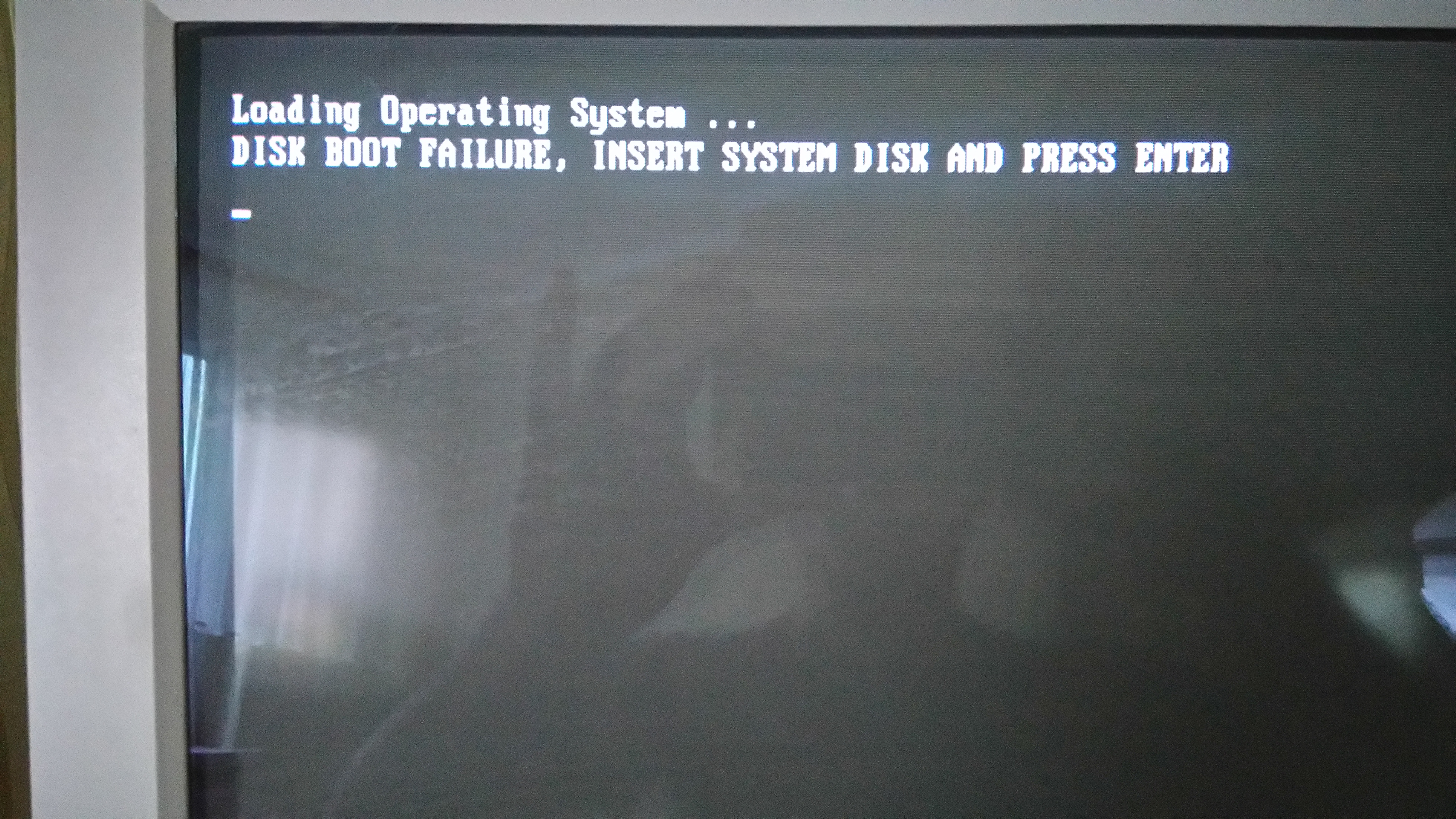 Pojawiajacy Sie Komunikat Loading Operating System Disk Boot Failure