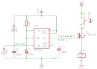 Przycisk start do samochodu; NE555 + MOSFET Przycisk start do samochodu; NE555 + MOSFET