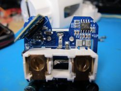 Smart Plug with BL0937 PCB Open smart plug with visible PCB and assembly components.