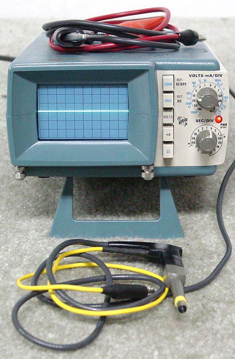 Malutki oscyloskop. Mullard DH3-91 CRT. Transformator toroidalny.