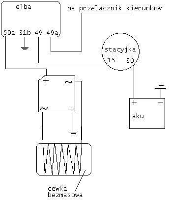 Jak podłączyć regulator od skutera do Simsona? Schemat z 4 wejściami