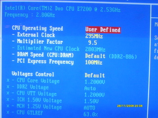 poroblem ze stabilnością po podkręceniu inter core duo E7200