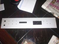 Wykonanie napisów na front panelu do wzmacniacza.