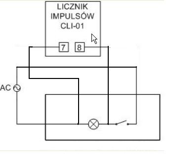Podłączenie licznika impulsów CLI-01 do pompy 1100W, 230V - jak to zrobić?