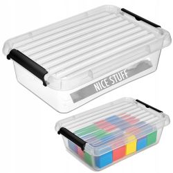 Cardboard boxes or boxes for electronics? Transparent containers for slightly larger items