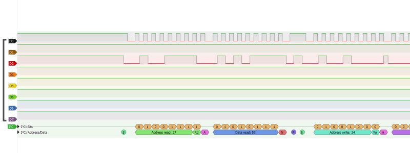 Simple clock on PIC12F683 - three pins, two I2C buses - DS1307 + FD650