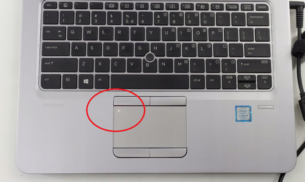 Co oznacza diodka led na touchPadzie w laptopach HP?
