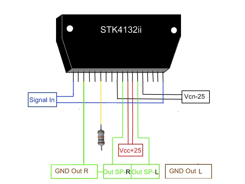 Stk4132ii схема усилителя