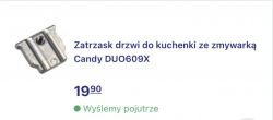 Candy Duo 609x - zatrzask drzwi zmywarki