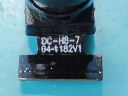 Close-up of DC-H8-7 04-1182V1 Camera Module Close-up of a camera module labeled DC-H8-7 04-1182V1 on a blue background.