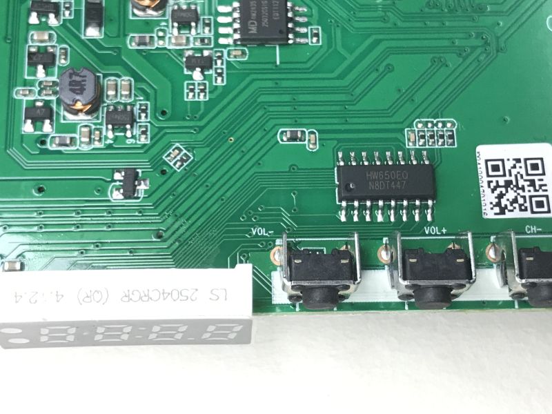 Interior and flash analysis of the DVBT-T2/HEVC decoder DVBT005-SH Shark