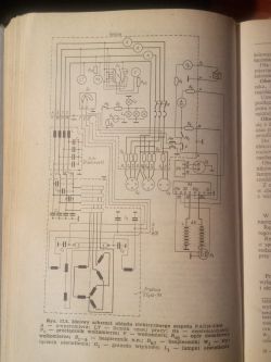 Schemat ideowy układu elektrycznego z opisanymi komponentami.