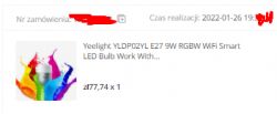 Wnętrze Yeelight YLDP02YL - integracja z Home Assistant - nowy moduł WiFi Wnętrze Yeelight YLDP02YL - integracja z Home Assistant - nowy moduł WiFi
