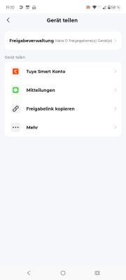 A list of devices integrated with the Tuya app, including TH08B, TH01, HW400B, P01, AirQualityBox, and carbon monoxide detector.