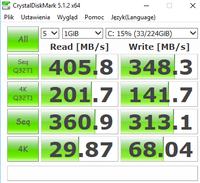 Dysk SSD GoodRam Iridium Pro 2 - Bardzo wolne prędkości