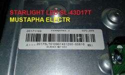 STARLIGHT LED SL-43D17T | TP.S506.PB801 Chassis | T430QVN03.2 LCD Panel | RT809H Info (90 chars)