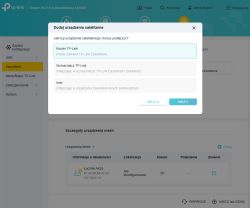 Okno dodawania urządzenia satelitarnego w ustawieniach EasyMesh TP-Link