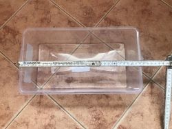 Cardboard boxes or boxes for electronics? Transparent containers for slightly larger items
