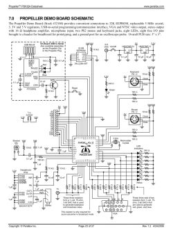 Płytka Propeller P8X32A i spartańska przejściówka RS232-UART Płytka Propeller P8X32A i spartańska przejściówka RS232-UART
