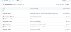 Screenshot of a GitHub directory with files for platform W800 in the OpenBK7231T_App project.