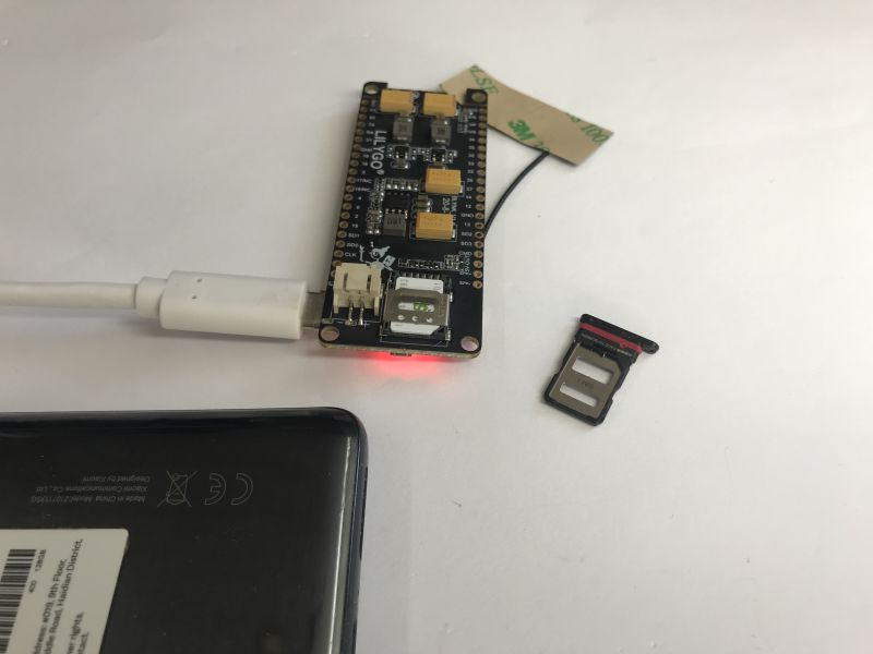 Mini-test: how to send an SMS from an ESP32? LilyGO Blynk V1.4 and a SIM card, HTTP tests. SIM800L