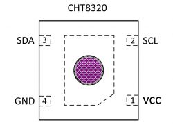 CHT8320 Pin Diagram Pin diagram of CHT8320 sensor