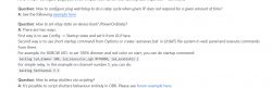 Screenshot of OpenBK7231T project's FAQ documentation with questions and answers about device configuration.
