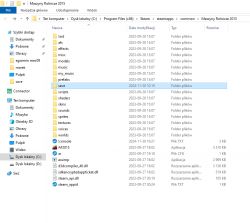 Zrzut ekranu folderu z plikami gry Maszyny Rolnicze 2015 na Steamie