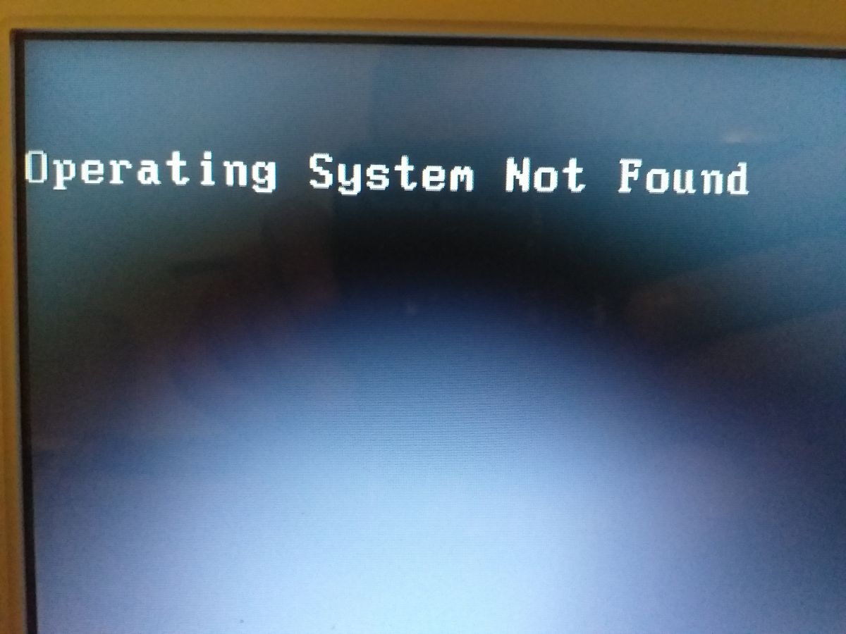 Sony Vaio, komunikat "Operating system not fund"