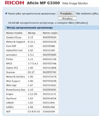 Poszukuję firmware drukarki RICOH Aficio MP C3300 z j.polskim