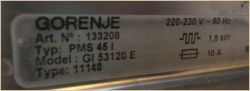 Gorenje GI 53120 E - programator się raz przesuwa raz stoi w miejscu