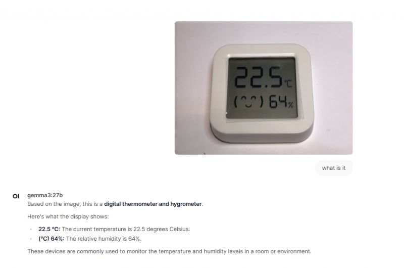 Digital Thermometer and Hygrometer Digital thermometer and hygrometer on a white background.