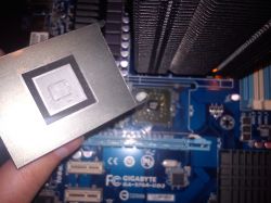 FX-8350 zbija taktowania podczas testu w Prime95 na płycie Gigabyte 970A-UD3