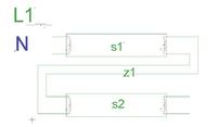 Czy do statecznika 1x40W lub 1x15W można podłączyć dwie świetlówki 15W?