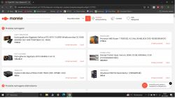 Strona internetowa z konfiguracją podzespołów do komputera do gier.