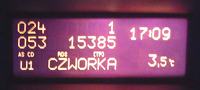 ASTRA G - co oznaczają te dane po wciśnięciu przycisków na manetce ?