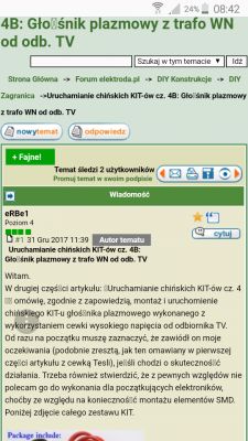Uruchamianie chińskich KIT-ów cz. 4B: Głośnik plazmowy z trafo WN od odb. TV