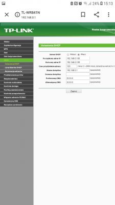 Problem z konfigiracją routera w trybie Static IP Problem z konfigiracją routera w trybie Static IP