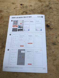 [WB3L/BK7231T] Plafon CCT 18W WiFi Kobi Smart LED Moon Tuya