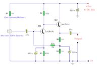 Prosty przedwzmacniacz mikrofonu elektretowego lub dynamicznego
