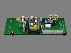 Render of ESP32 Web Radio PCB design