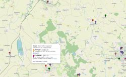 Mapa z zasięgiem sieci komórkowych w okolicach Reszla, Warmińsko-Mazurskie
