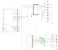 [atmega8][c] Zapis i odczyt z rejestrów 74HC595/165 (programowe SPI)