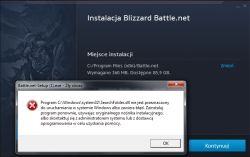 - Battle.net.exe- Zły obraz/SearchFolder.dll [...] zawiera błąd