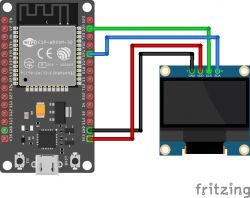Connecting the SH1106 OLED display to the ESP32 30-pin with WiFi antenna Connecting the SH1106 OLED display to the ESP32 30-pin with WiFi antenna