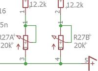 Eagle - jak stworzyć bibliotekę dla podwójnego potencjometru z 6 pinami?