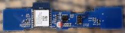 WB3S module on blue PCB with various SMD components WB3S electronic module on blue PCB with SMD components and pin headers