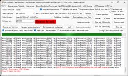 Erase failed error in BK7231 Easy UART Flasher during flash memory erase operation