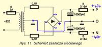 Zasilanie wzmacniacza LM3886 i przedwzmacniacza LM1036 - jak podłączyć?